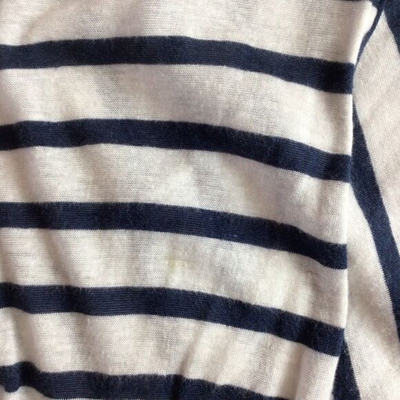 Women’s Rag & Bone Navy Blue and White Striped Victor Blouse Size Small‎ - Picture 8 of 9